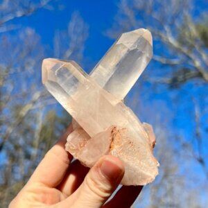 Window Clear Quartz Crystal Cluster Point